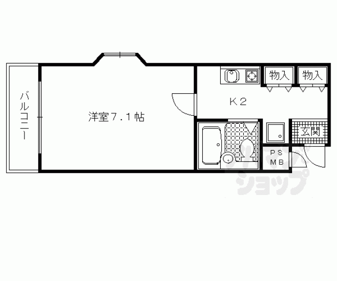 【ライオンズマンション鴨川北】間取