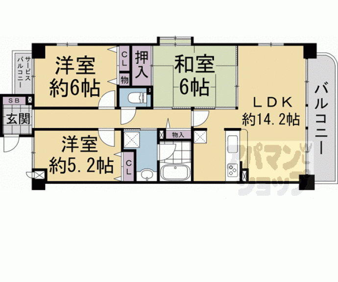 【鴨川アーバンライフ】間取