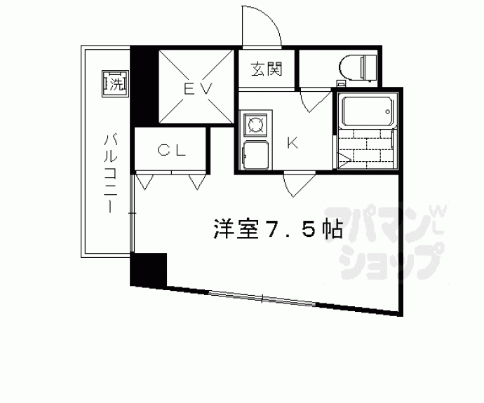 【アルティスタ丸太町】間取