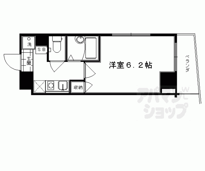 【アルティスタ丸太町】間取