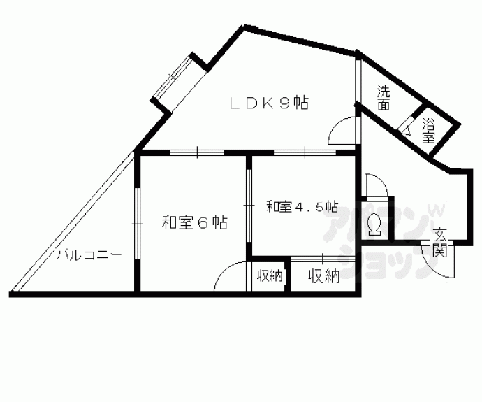 【堀川シティハイツ】間取