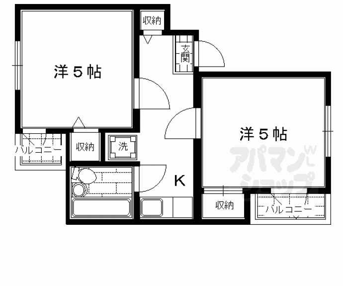 【アブレスト西洞院】間取