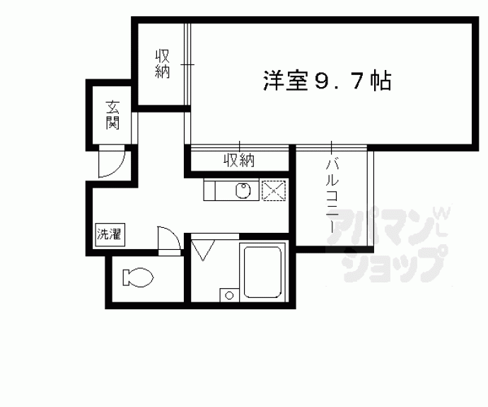 【リグラン烏丸五条】間取