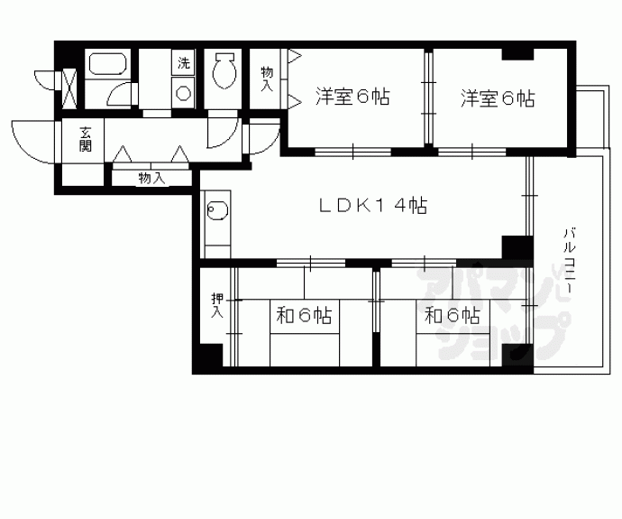 【インペリアル京都】間取