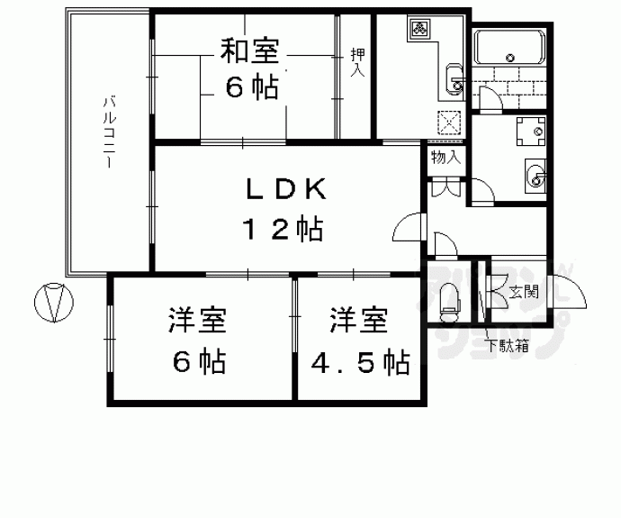 【インペリアル京都】間取