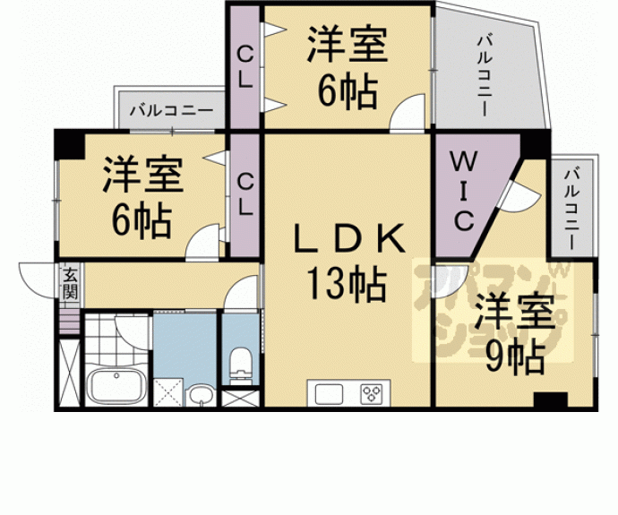 【インペリアル京都】間取