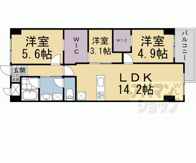 【インペリアル京都】間取