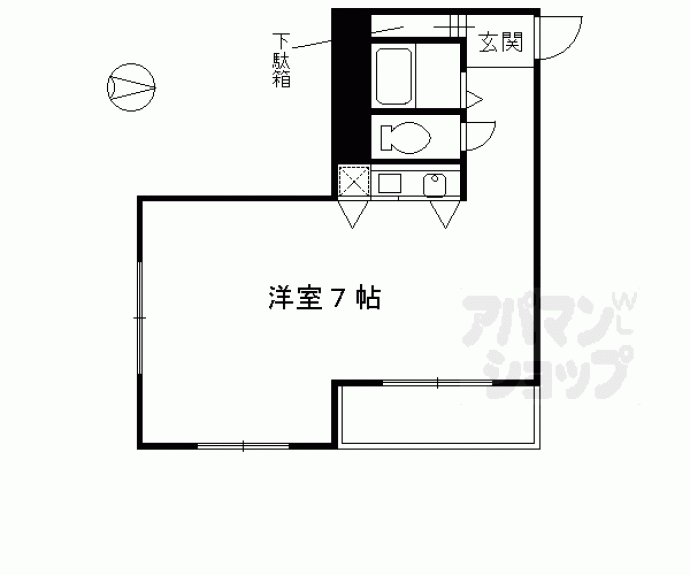 【クリーンリビング四条大宮】間取