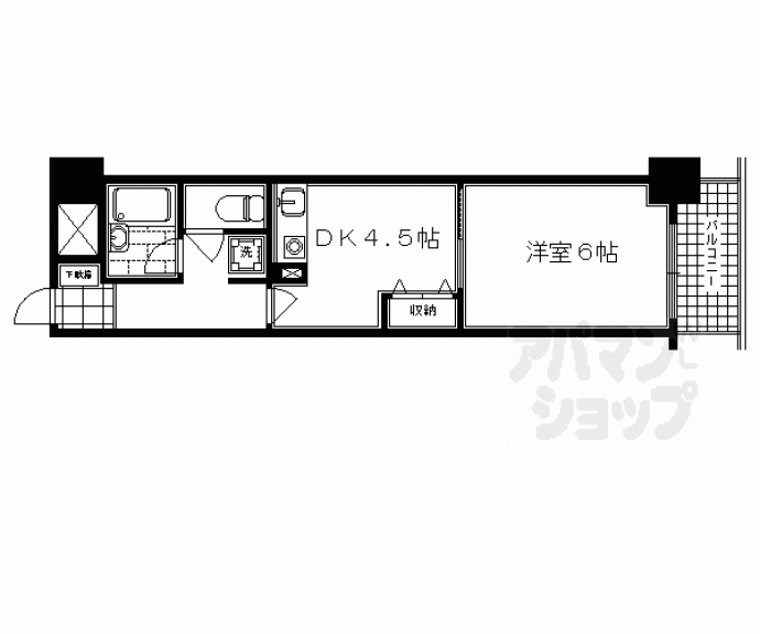 【エスリード四条河原町】間取