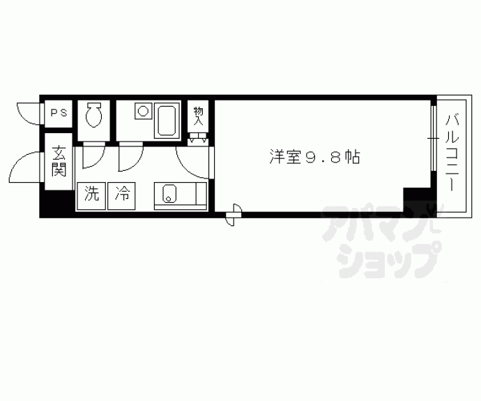 【キャッスルサイド２１】間取