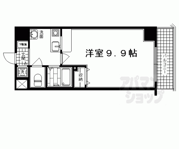 【エステムコート御所南Ⅱ】間取