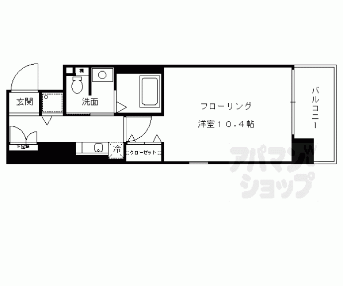 【リーガル京都四条河原町通り】間取