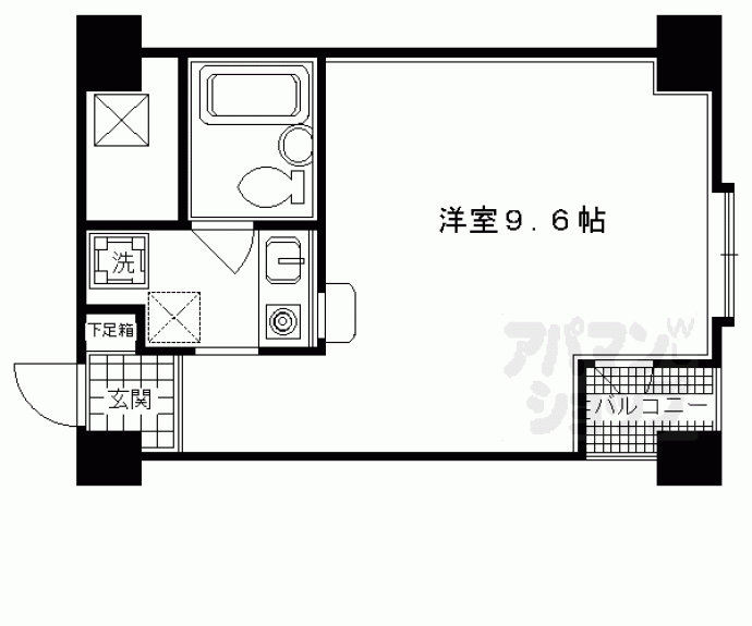 【グランドパレス堀川】間取