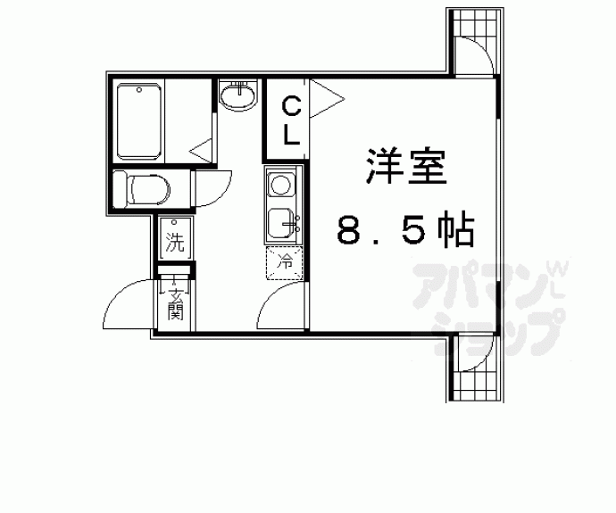 【エスポワール紫野】間取