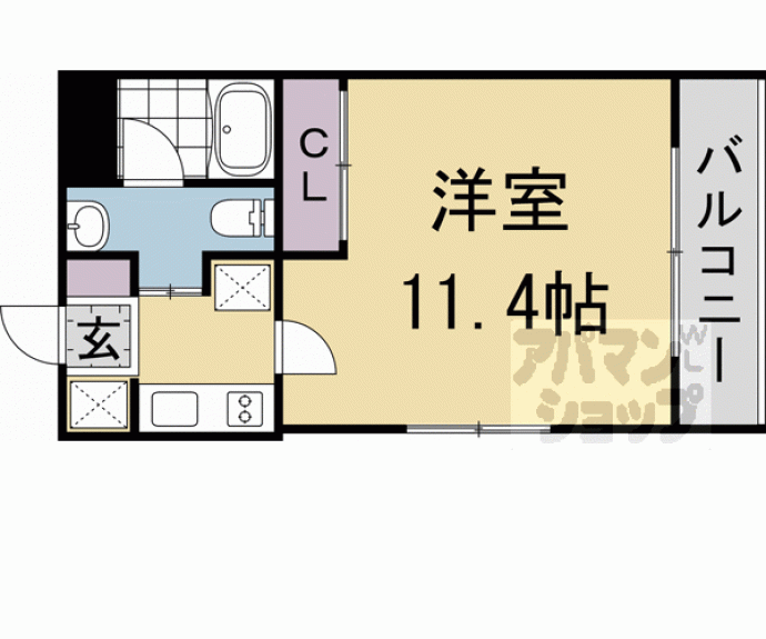 【桂徳大寺北町マンション】間取