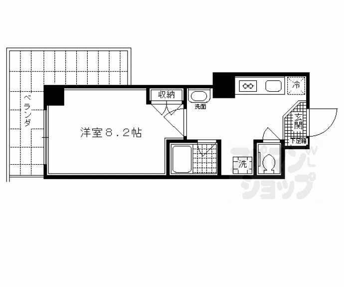 【マインズ・コム四条大宮】間取
