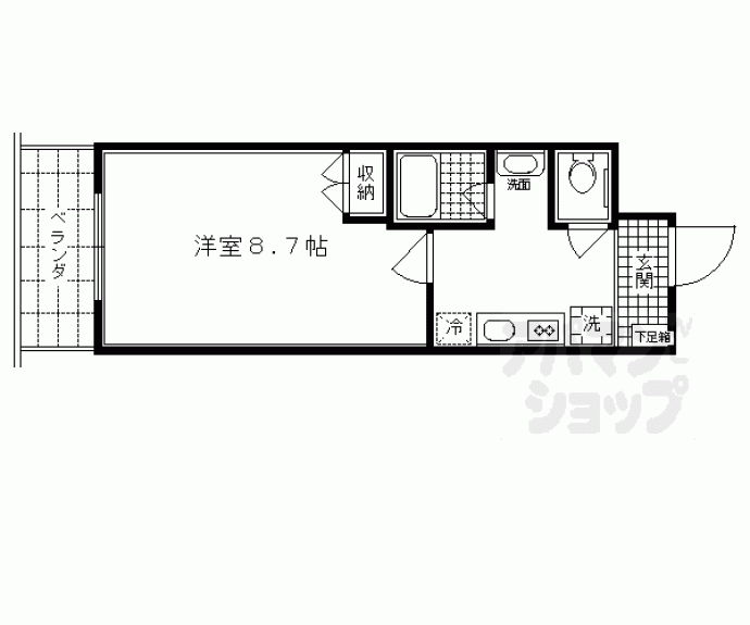 【マインズ・コム四条大宮】間取