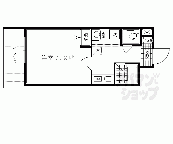 【マインズ・コム四条大宮】間取