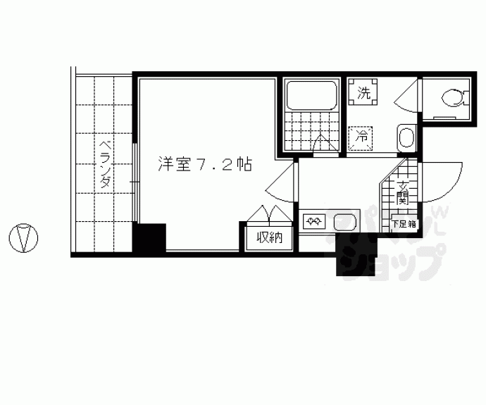 【マインズ・コム四条大宮】間取
