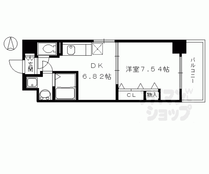 【プラネシア星の子京都駅前西】間取