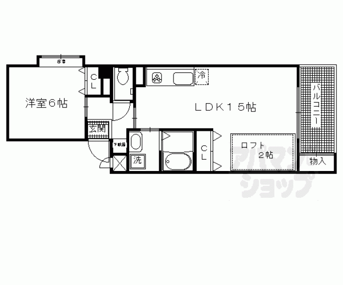 【ウイング東山】間取