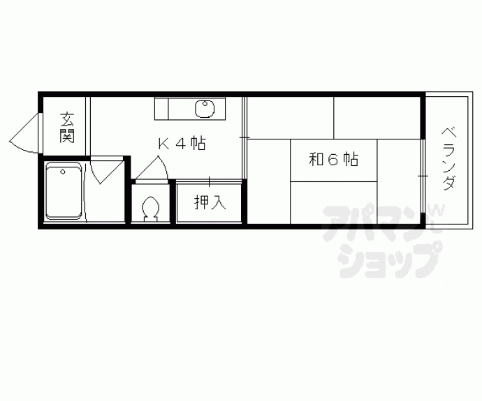 【京栄マンション】間取