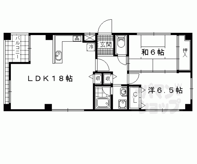 【リュミエ山科】間取