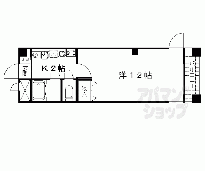 【パークハイツテントク】間取