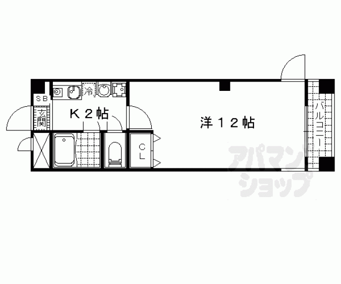 【パークハイツテントク】間取