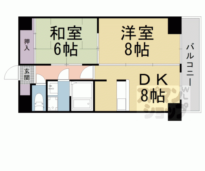 【シルフィード山科】間取