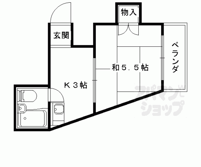 【Ｃｈａｒｏｎ．ｋ（シャロンコトブキ）】間取
