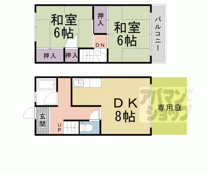 【テラス御陵】間取