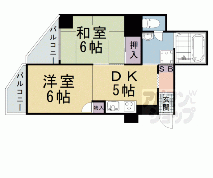 【シャレー山科】間取
