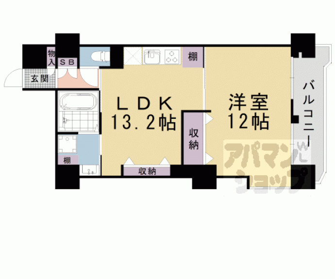 【シャレー山科】間取