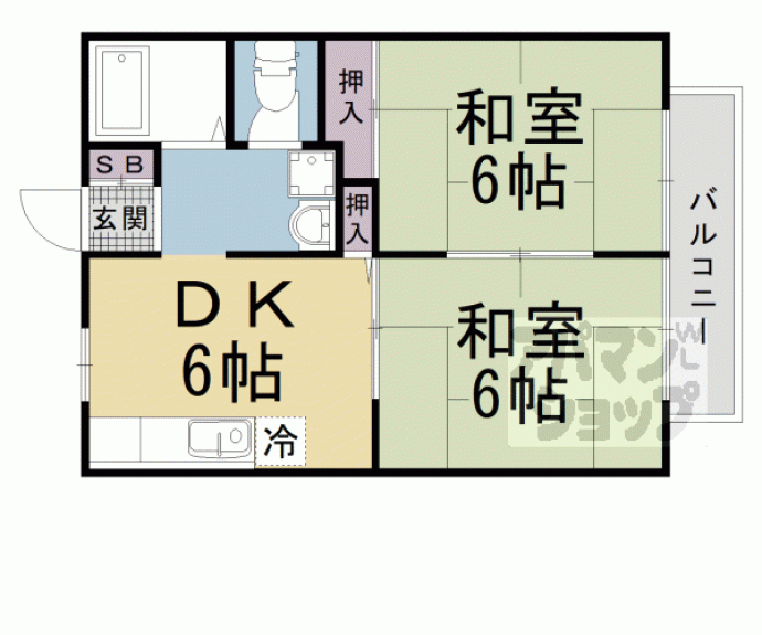 【ジーライズ山科東野】間取