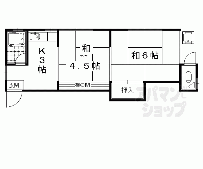 【こがねリブマンション】間取