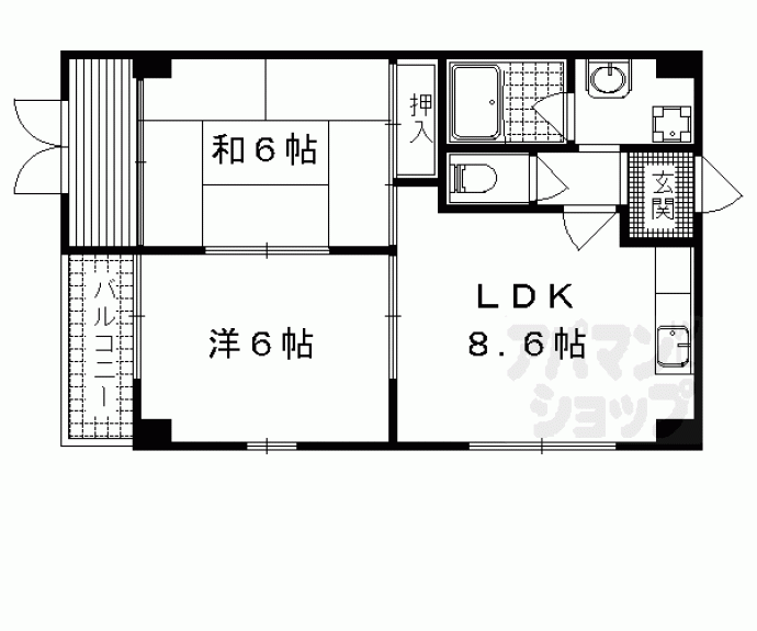 【サンフローラ一本道】間取