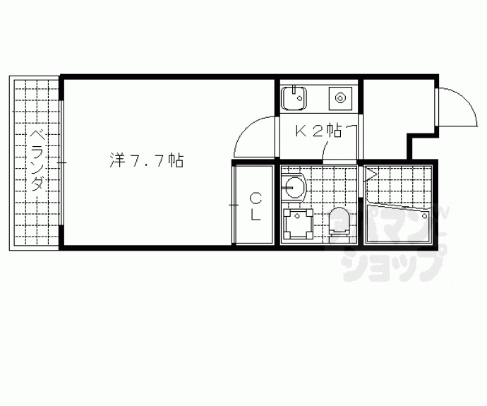 【御陵シャトー朝日】間取