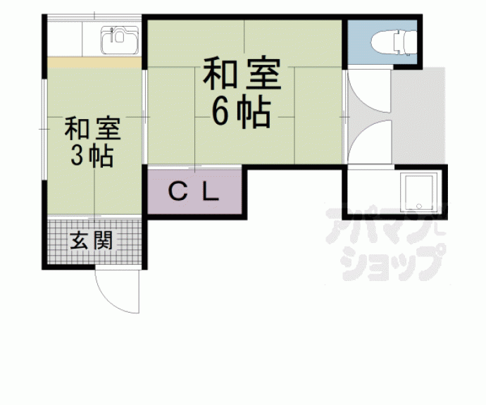 【岡町荘】間取