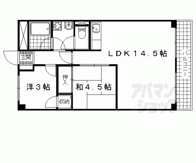 【山科ハイツ】間取
