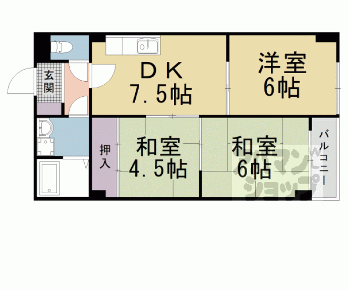 【ハウス・オブ・ローゼⅢ】間取