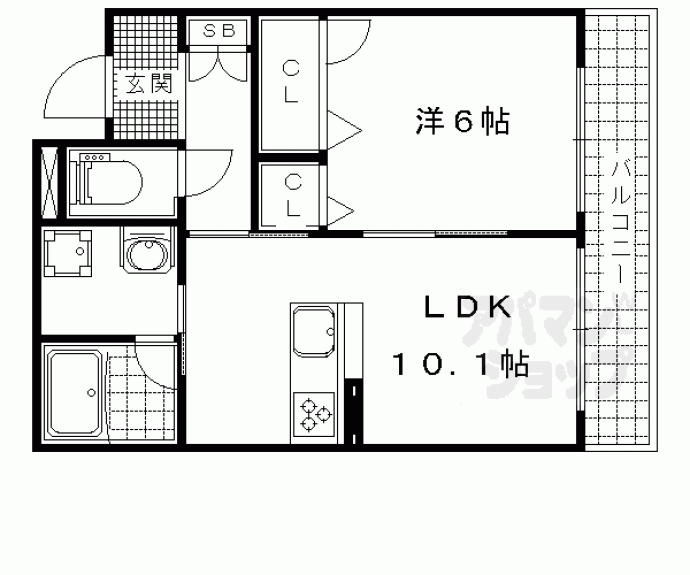 【アイランド　トライコムト】間取