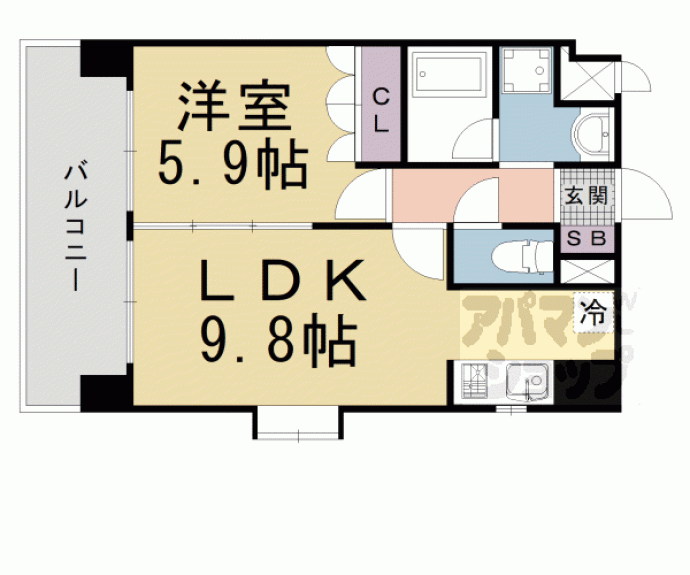 【音羽ハイツ】間取