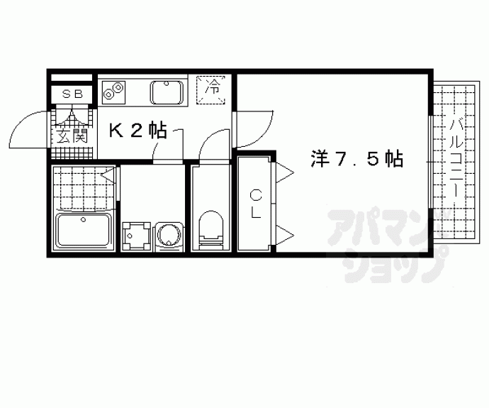 【サンラック御陵】間取