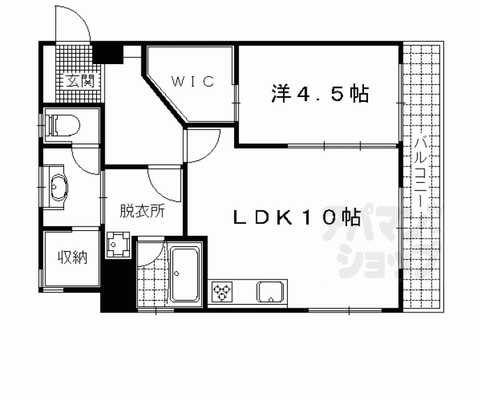 【山科グランドハイツ】間取