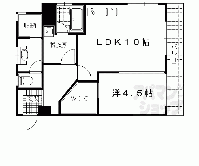 【山科グランドハイツ】間取