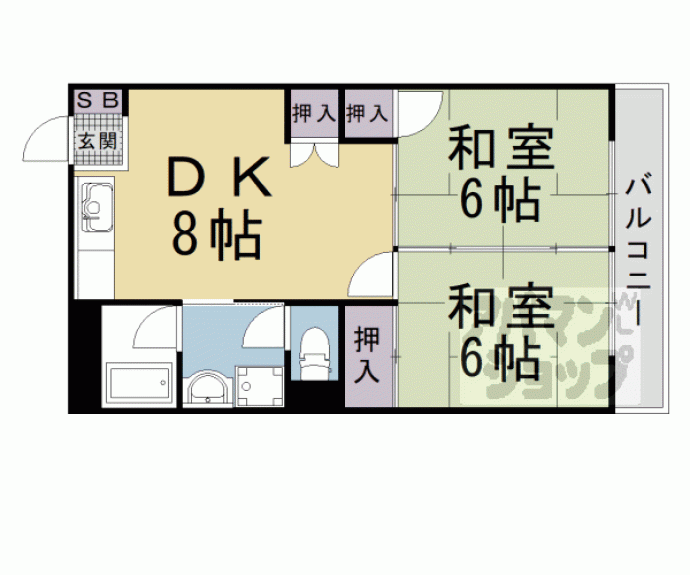 【レジデンス山本Ⅰ】間取
