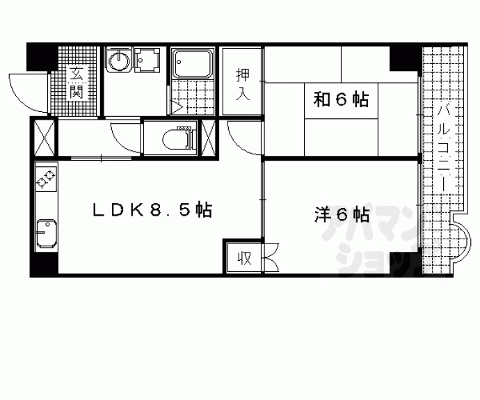 【シャンドール東野】間取