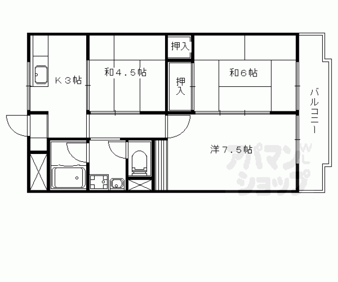 【山本グランドハイツ】間取