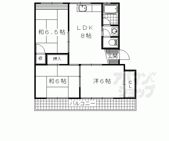 【浜野マンション】間取